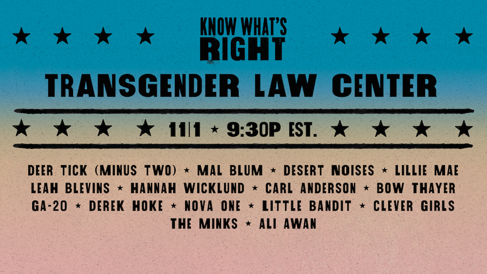 Know What's Right: Deer Tick (minus two), Mal Blum, Desert Noises and more!